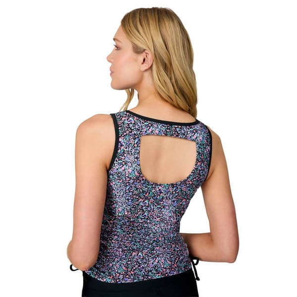 Womens Free Country Bursting Bloom Shirred Tankini Swim Top