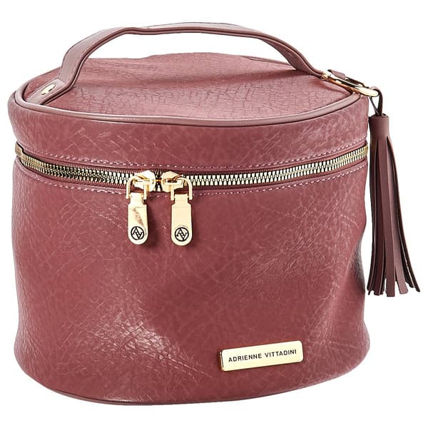 Adrienne Vittadini Round Cosmetic Bag - image 
