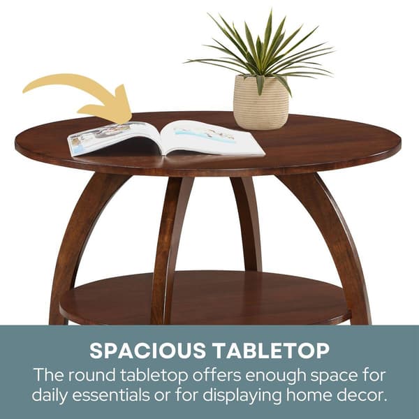 Convenience Concepts Aldrin Coffee Table with Shelf