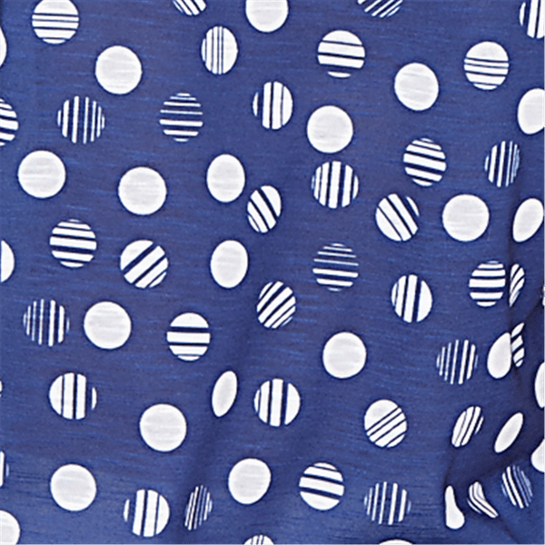 Petite Hearts of Palm Smooth Sailing 3/4 Sleeve Dots Blouse