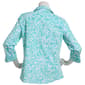 Womens Emily Daniels 3/4 Sleeve Knit To Fit Button Down - image 2