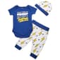 Baby Boy (NB-9M) bon bebe(R) Tantrum Bodysuit & Pants Set with Hat - image 1