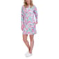 Womens Stella Parker 3/4 Sleeve Half Zip Neck UVF Shift Dress - image 2
