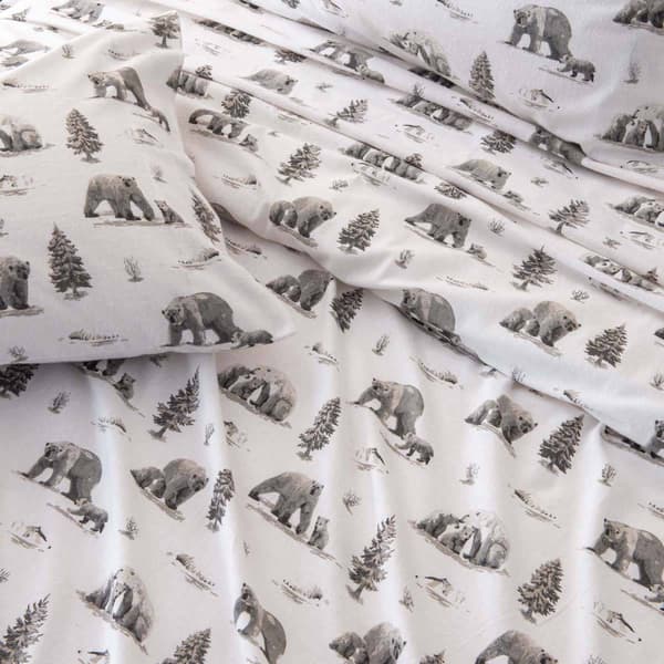 Freshfolds Premium Cotton Flannel Polar Bears 4pc. Sheet Set