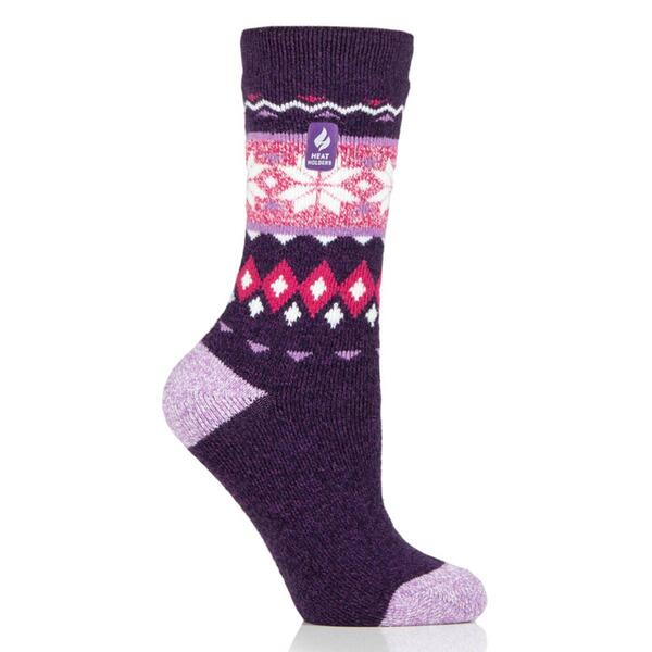 Womens Heat Holders&#40;R&#41; Lite Fair Isle Crew Socks - image 