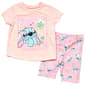 Girls (4-6x) Disney Lilo & Stitch Aloha Tee & Bike Short Set - image 2