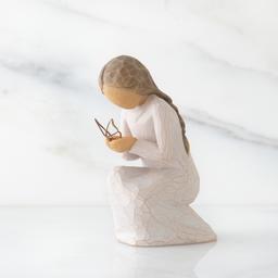 Willow Tree 3.5in. Quiet Wonder Angel Figurine with Butterfly