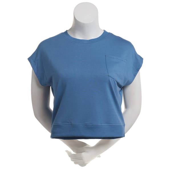 Womens Starting Point French Terry Sleeveless Side Pocket Tee - image 