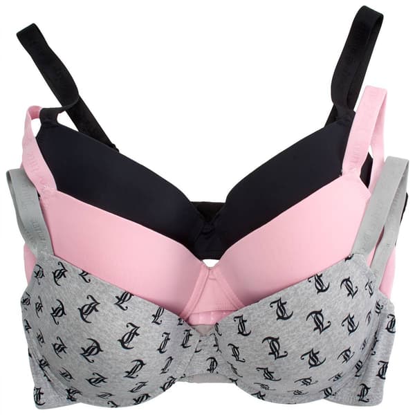 Plus Size Juicy Couture 3pk. Micro Bras - JC2801-3PKCD
