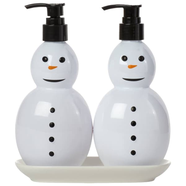 Simple Pleasures(R) Snow Frosting Hand Soap and Lotion Caddy Set - image 