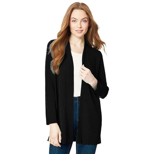 Plus Size Jones New York Long Sleeve Open Front Placket Cardigan - image 