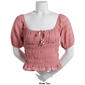 Juniors Almost Famous&#8482; Sian Smocked Peasant Top - image 3
