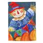 Evergreen Fall Fella Scarecrow Garden Textured Suede Flag - image 1