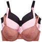 Juniors Juicy Couture Jacquard Logo Push-Up Bras - JC8028-3PKC - image 2