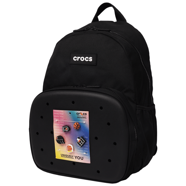 Crocs™ Back to School Black Backpack with Sports Jibbitz™ Charms