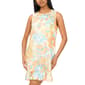 Womens MSK S/L Print Challis Ruffle Hem Dress - image 1