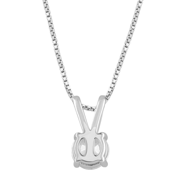 Nova Star® White Gold Lab Grown 3/4ct. Diamond Solitaire Pendant