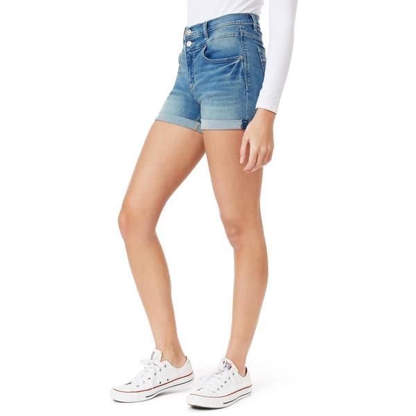 Juniors Wallflower Sassy High Rise 3in. Denim Short Shorts
