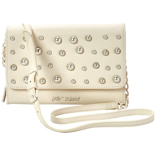 Womens Betsey Johnson Tanya Crossbody Wallet with Pearls