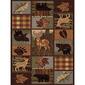 Tayse Nature Color Block Wildlife Area Rug - Multi - image 1