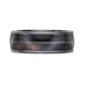 Mens Lynx Black Zirconium & Resin Ring with Wood Sheet Inlay - image 15