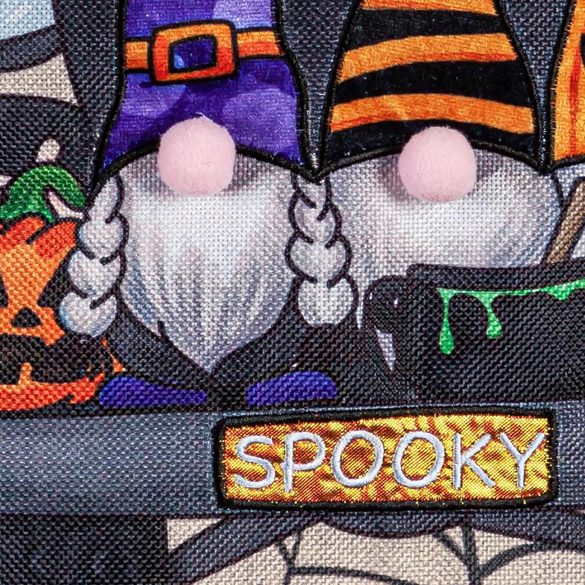 Evergreen Spooky Truck Garden Burlap Flag