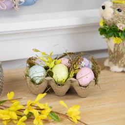 Northlight Seasonal Speckled Easter Eggs Décor - Set of 6