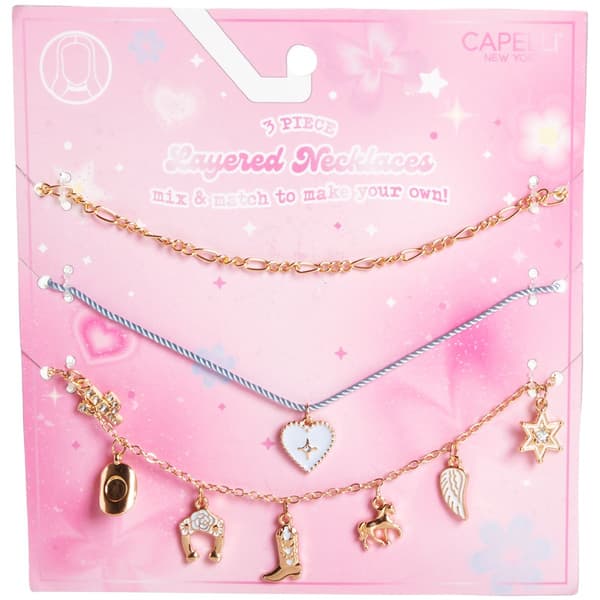 Girls Capelli® New York 3pc. Layered Western Necklace