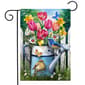 Briarwood Lane Floral Watering Can Garden Flag - image 1