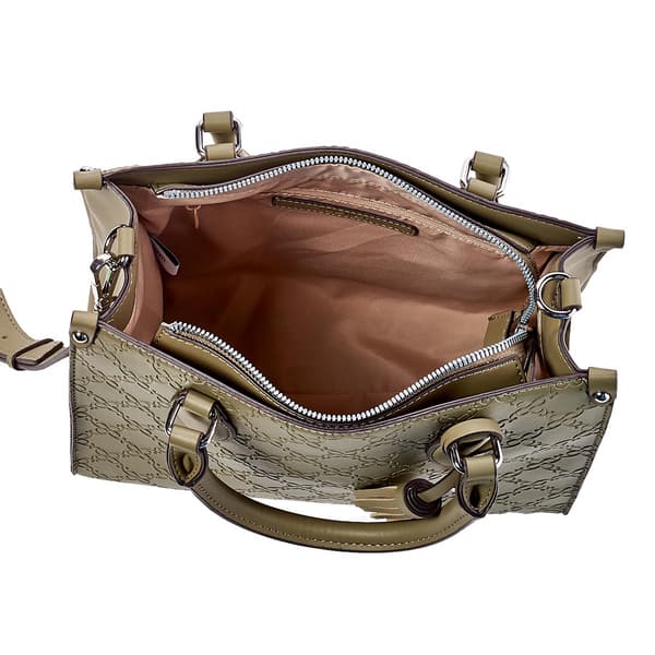 Nine West Chelsay Embossed Logo Satchel