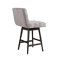 Armen Living Elias 26in. Grey Fabric Counter Height Barstool - image 3