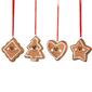 Northlight Seasonal Gingerbread Heart Ornaments - Set of 4 - image 3