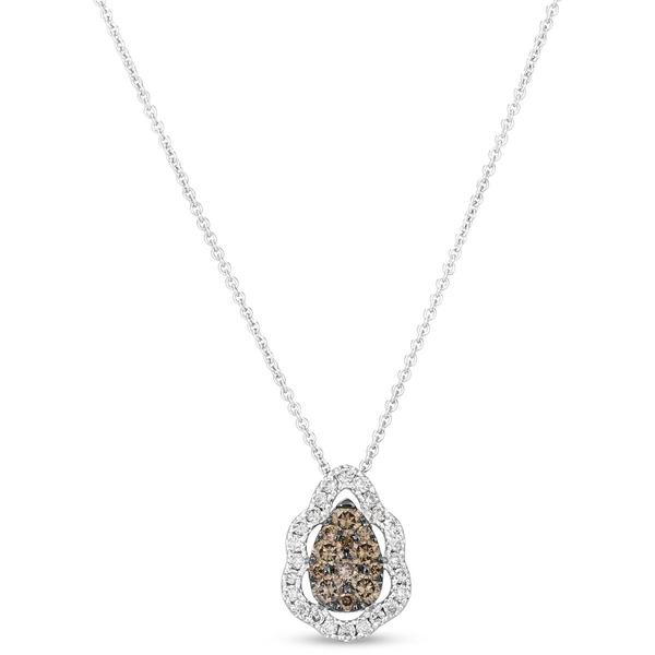 Le Vian(R) White Gold Chocolate Tone Cluster Pendant - image 