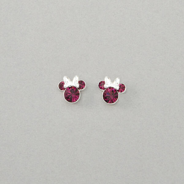 Minnie Mouse Birthstone Stud Earrings - image 