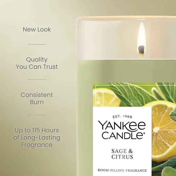 Yankee Candle&#174; 14.25oz. Sage & Citrus Pillar Candle