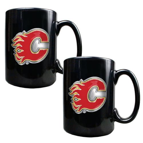 NHL Calgary Flames 2pc. Coffee Mug Set - image 