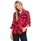 Petite Ali Miles 3/4 Sleeve Button Front Tunic w/ Side Pocket - image 1