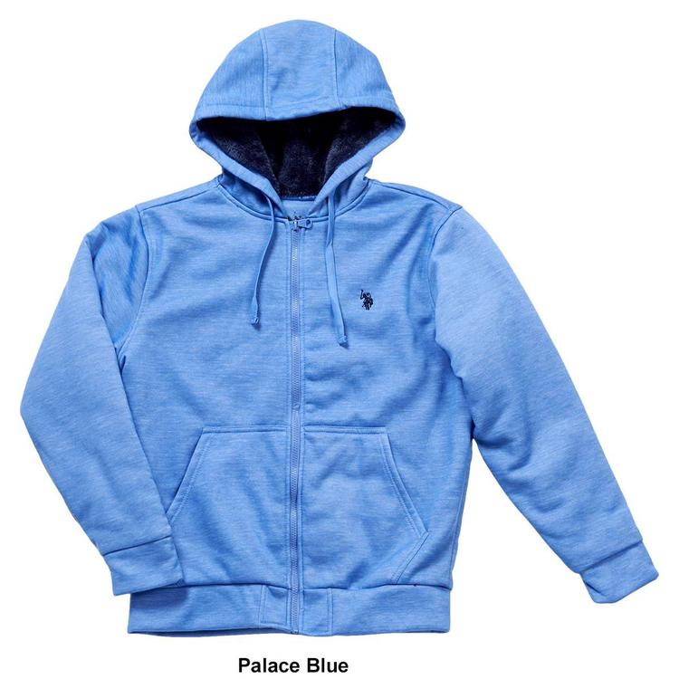 Mens U.S. Polo Assn.® Sherpa Hoodie Jacket