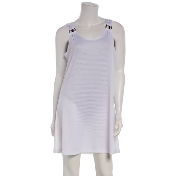 Womens J Valdi Bondi Solid Ring Tank Dress Swim Cover Up - image 