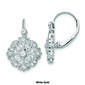 Pure Fire 14kt. Gold Lab Grown Diamond Floral Leverback Earrings - image 3