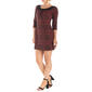 Womens 24/7 Comfort Apparel Houndstooth Print 3/4 Shift Dress - image 3