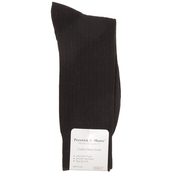 Mens Preswick & Moore Rib Crew Socks - image 