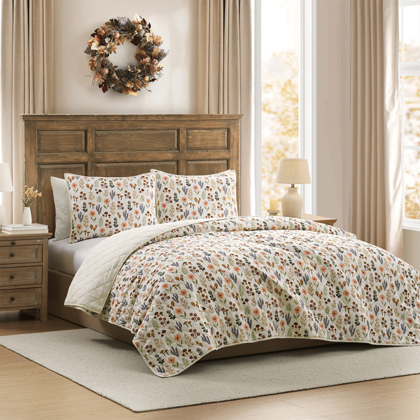 Hallmark 3pc. Multicolor Hayra Fall Quilt Set