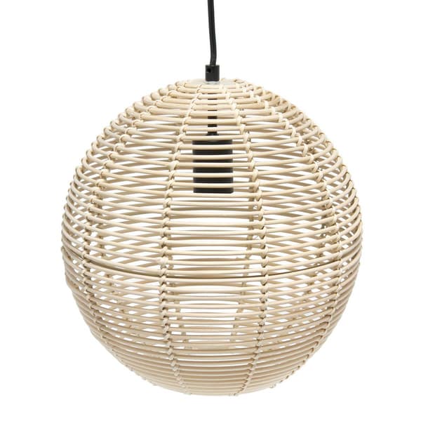 Lalia Home Ball Shaped Rattan Pendant Light Fixture