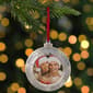 Northlight Seasonal Silver Frame Christmas Disc Ornament - image 2