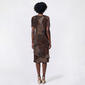 Womens Connected Apparel Short Sleeve Patchwork Sheath Dress - image 2