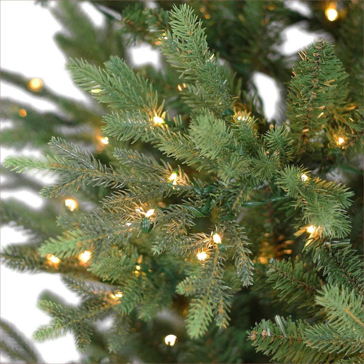 Puleo International 7.5ft. Pre-Lit Alberta Spruce Christmas Tree