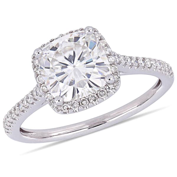 Diamond Classics&#40;tm&#41; 14kt. Cushion Cut Engagement Ring - image 