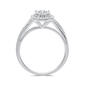 Nova Star&#174; Lab Grown Diamond Double Halo Split Shank Bridal Set - image 4