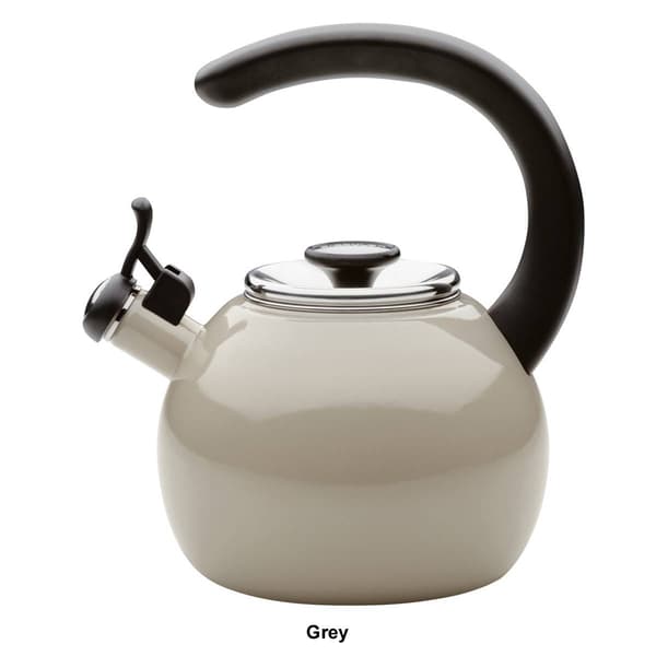 Circulon&#174; 2qt. Enamel on Steel Whistling Teakettle